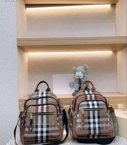 Ryggsäck kvinnor axelväskor handväska handväska tote mode klassisk rand duk pläd blixtlås lapptäcke färg högkvalitativ konstverk dam väska