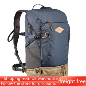 Sırt çantası dış mekan dağcılık çantası 30 l yürüyüş sırt çantası yağmur kapağı unisex mavi navlun ücretsiz 230907