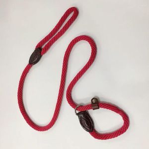 Dog Collars High Quality Pet Leash Rope Handmade Adjustable Training Lead Strap Traction Harness Collar