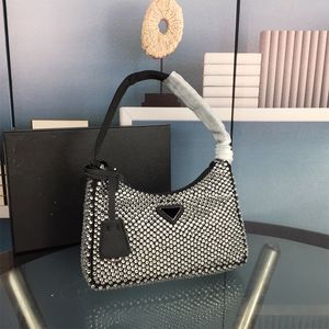 Kadın moda çanta tasarımcısı omuz çantası flaş elmas lüks tote kadının koltuklu çantaları