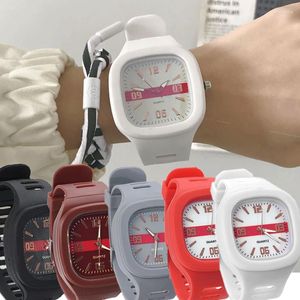 Zegarek sdotter kobiety silikonowy pasek Pasek LED Digital Sport Watches Fashion Elektroniczny nadgarstek Man Luminous Square Quartz Wris