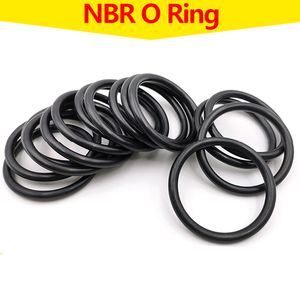 New 50pcs NBR O Ring Seal Gasket Thickness CS 1 2 3 4mm OD 5~80mm Nitrile Butadiene Rubber Spacer Oil Resistance Washer Round Shape wholesale