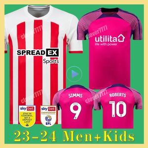 23 24 SunDerLand Soccer Jerseys Player Version Home Away 2023 2024 Maglia da calcio ROBERTS GOOCH STEWART DIALLO CLARKE PRITCHARD GELHARDT Maglia da calcio Kit per bambini