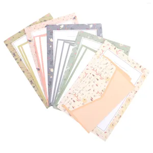 Gift Wrap 5 Sets Floral Letterhead Chic Envelope Paper Kit Writing Stationery Greeting Card Envelopes Pretty Stylish Student