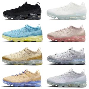 Knit 2023 Running Shoes Men Women Heaker Sneaker Sietmeal Tan Pale Vanilla White and Pure Platinum Sail Anthracite Baltic Blue Men Trainers Sport