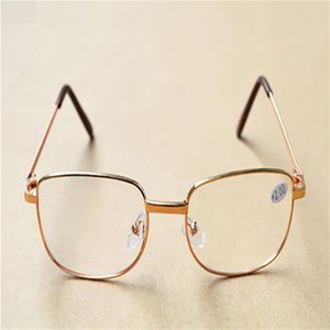 Silverguldram Klassisk unisex billiga läsglasögon män kvinnor metall ram läsglasögon diopter 1 00- 4 00 50 st lot271t