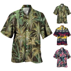 Męskie koszule męskie męskie koszulka lapowa kolor mody kolorowy projektant designerski męski strój plażowy