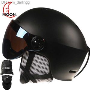 Cycling Helmets Men Women Kids Ski Helmet with Goggles Mask Cover Moto Fast Skateboard Scooter Snowboard Skating Casco Climbing Capacete Casque Q230907