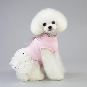 Dog Apparel Pretty Clothes Cotton Outfit Shrink-resistant Fine Workmanship Star Decoration Pet Skirt