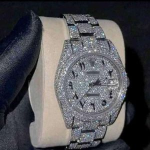 Мужские наручные часы Moissanite Mosang Stone Diamond Watch Настройка может пройти TT Мужского автоматического механического движения.