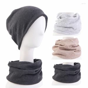 Berets Fashion Warm Male Soft Fleece Scarves Men Winter Scarf Ring for Neck Shawl Snood Warp Collar Women Knitted