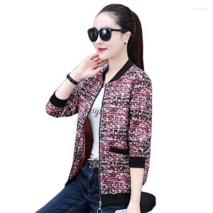 Women's Jackets Fashion Jacket Tops Sportswear 2023 Spring Autumn Slim Casual Printing Coat Female Korean Lining Outerwear