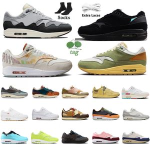 Top Patta 1 Jack 87 Scarpe da corsa Uomo Donna Sean Wotherspoon Waves Noise Aqua Monarch Barocco Marrone PRM Barely Volt Outdoor Sneaker Vapores Taglia scarpe Eur 45