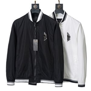 Giacca da uomo Trench Hip Hop bianco e nero Giacca di lusso alla moda Lettera classica Bastone da ricamo Stili multipli Cappotto impermeabile per uomo e donna 3XL # 99