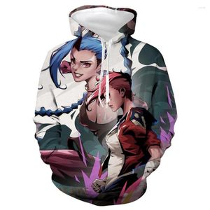 Hoodies masculinos outono 2023 vendendo impressão 3D League of Legends impresso moletom com capuz moda suéter acessível e