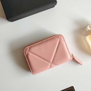 Women's card holders designer wallet women high quality sheepskin coin purse fashion Parisian mini wallets Credit card ID case change purse with box 6 Colors