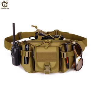 Waist Bags Tactics Molle Waterproof Fanny Pack Nylon Military Bag Belt Women Men Messenger Chest For Camp Hike Moutain 230906