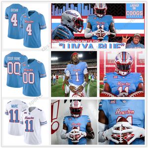 Case Keenum Houston Cougars Oilers Futbol Forması Clayton Tune Mulbah Araba Alton McCaskill Nathaniel Dell Christian Trahan Donavan Ta'zhawn Henry Kelan Walker