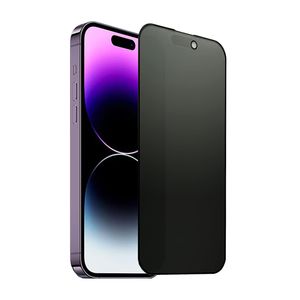 Matte Sichtschutzfolie für iPhone 14 13 Mini 12 Plus 11 Pro Max XR XS Blendschutz Anti-Spionage-Hartglasfolie 9H 2,5D mit Einzelhandelsverpackung