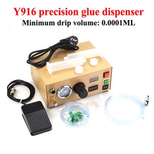 Y916 Precision Lim Dispenser Auto Digital Display Manual PCB Solder Paste Liquid Controller 0.0001 ml Fluid Flux Droper