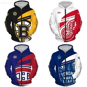 3d Digital Printed Men's Nel Ice Hockey Baseball Jacket Cardigan Hooded Zipper Sweater OliveFNZIF0GV