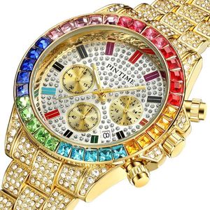 Wristwatches Pin Color Six-pin Watch Men's European And American Fashion Wrist