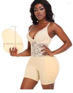 Kobiety damskie Majki Bulifter Majce Podkładki Ulepszenia Hip Shapewear Control Body Shaper Faja Shorts Bodysuit