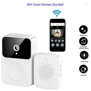 Doorbells X9 Intelligent Wireless Visual Doorbell Remote Monitoring Video Intercom HD Night Vision Capture Rechargeable Built-in Battery