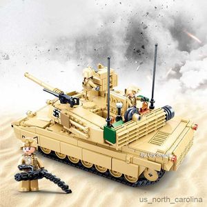 Blocks Wojskowy główny bojowy zbiornik Wojna Wojna Światowa Budowa Zabawki dla dzieci Prezenty R230907