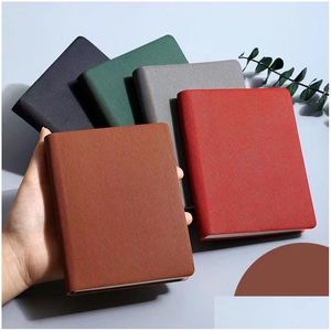 Notepads Wholesale Notebooks B6 With 180Pge Lined/Blank Page Diary Planner Journal Notepad Stationery For Office School Supplies Agend Dh6C8