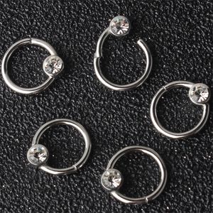 Labret Lippenpiercing-Schmuck 316L Stahl 16G Nase Septum Clicker Segmentring Nippel Ohrknorpel Helix Tragus Ohrstecker Körper 230906