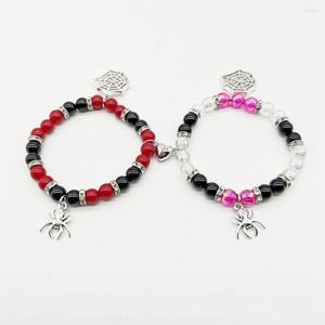 Strang Spinne Paar Armbänder Web Beziehung Freundschaft Versprechen Armband Freunde Valentinstag Halloween Schmuck