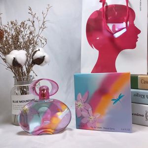 Perfume de fragrância persistente arco-íris edt feminino de alta qualidade 100ml frete grátis