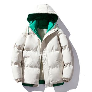 Parka da uomo in piumino Parka da uomo con cappuccio antivento invernale a bolle Cappotto maschile streetwear giacca trapuntata imbottita in cotone oversize capispalla casual vestiti Y2k 230906