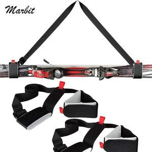 Strap Adjustable Skiing Pole Shoulder Hand Lash Handle Straps Nylon Skiing Bags Porter Hook Loop Protecting For Ski Snowboard 230906