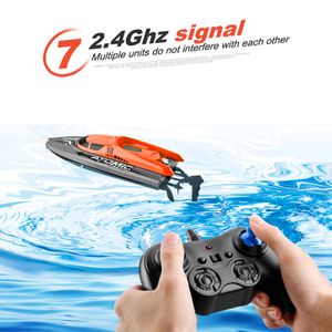 Electricrc barcos 36cm rc barco 24ghz 2530kmh alta velocidade corrida lancha controle remoto navio jogo de água crianças brinquedos presentes para crianças 230906