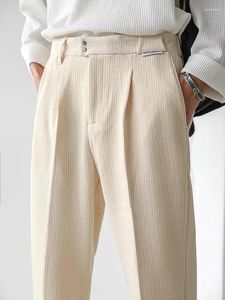 Pantaloni da uomo Casual coreano velluto a coste uomini gamba larga pantaloni larghi dritti a tutta lunghezza pantaloni lunghi firmati di alta qualità Golf 2023