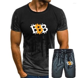 メンズTシャツBTC暗号通貨特大のTシャツ通気性コットントップスティープラスサイズの大きな背の高い男服のシャツ