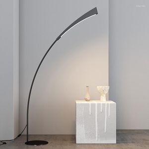 Floor Lamps Nordic Arc Piano Modern Creative Art Moon Design Luminaires For Living Room Sofa Study Bedside Reading Corner Lights