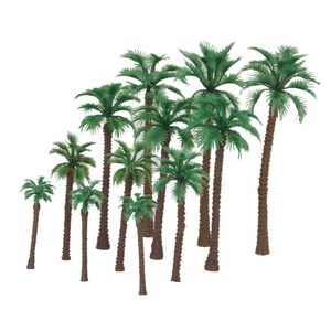 Arma brinquedos 12pcs palma ho n z artificial floresta tropical diorama para projetos modelo trem arquitetura paisagem 230906