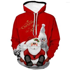 Herr hoodies 2023 unisex ful jultröja 3D tryck rolig pullover hoodie och kvinnors höst/vinter plus storlek kläder