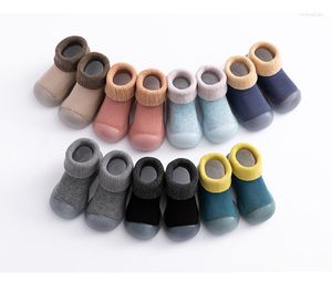 First Walkers Autumn Winter Non Slip Infant Cotton Thickened Soft Soled Children Indoor Floor Born Baby Socks Shoes Unisex