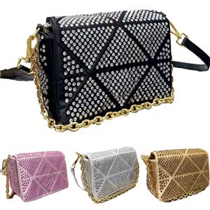 Toppdesigner axelväska Rhinestone Crossbody Women Handbag Mini Totes väskor Fashion Cross Body Högkvalitativ pochettmynt Plånböcker Purse Party Handväskor Travel