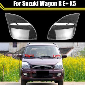 Suzuki vagonu için ön araba far kapağı r e+ x5 otomatik far abajur lambal lamba lambası ışık kaplar cam lens kabuğu