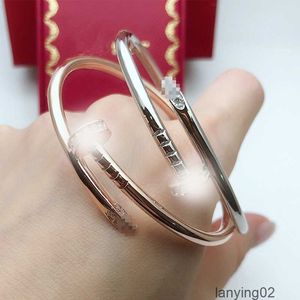 Nail Bracelet Women Lovers Cuff Stainless Steel Luxury Designer Open Nails Bangle Charm Fashion Jewelry Gifts for Woman