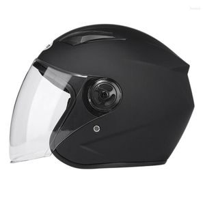 Capacetes de motocicleta Matte Black Light Weight Safety Capacete Nuoman Open Face Scooter Bike Casco M L XL Adulto