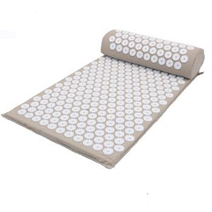 Yogamattor Acupressure Mat Sensi Massage Kudde Set Kuznetsovs Applicator för Neck Foot med Needle Back Massager Cushion Pad 230907