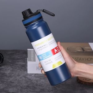 Water Bottles 600800ML Portable Thermos Bottle 304 Stainless Steel Double Wall Vacuum Flask Insulated Tumbler Travel Cup Mug 230907