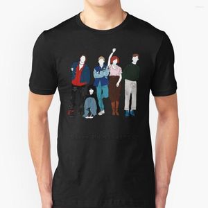 メンズTシャツ朝食クラブヒップホップTシャツコットンTシャツメンティートップスピンクジョンヒューズ80年代90年代グランジパステル