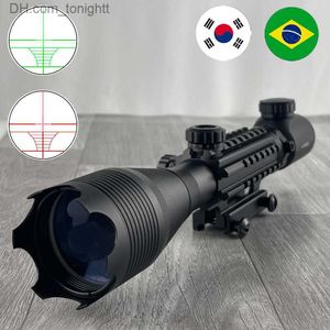 Telescopes Hunting Zoom Telescope Red/green Laser Outdoors Monocular Telescope Tactical Reflective Telescope 20mm Q230907